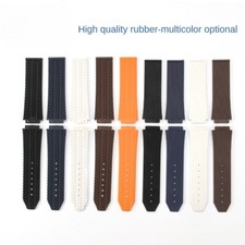 Pulseira de relógio masculina de borracha de silicone convexa para Hublot 24*17 26*19mm com ferramentas comprar usado  Enviando para Brazil