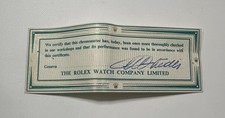 Vintage 1960’s Original Rolex Chronometer Certification Paper SEM DATA, usado comprar usado  Enviando para Brazil