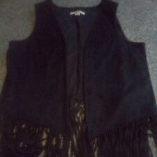 Black fringed waistcoat for sale  STOURBRIDGE