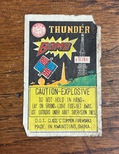 Vintage thunder bomb for sale  Fond Du Lac