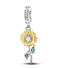Sunflower charm bead for sale  LONDON