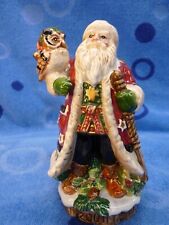 Enfeite de sino de porcelana vintage de Papai Noel com coruja comprar usado  Enviando para Brazil