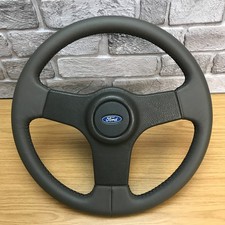 Genuine Ford Capri grey leather steering wheel. 2.8i, 2.0 etc.  RETRIMMED. 15B, usado comprar usado Genuine Ford Capri grey leather steering wheel. 2.8i, 2.0 etc.  RETRIMMED. 15B, usado comprar usado  Enviando para Brazil