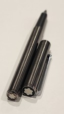 Caneta esferográfica Montblanc Slimline aço inoxidável sistema tampa vintage  comprar usado  Enviando para Brazil