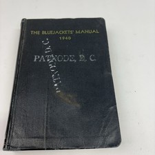 Bluejackets manual 1940 for sale  West Brookfield