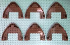 Lote LEGO de 6 tijolos casco arco barco marrom avermelhado 10 x 12 x 1 aberto - 9446, 6210 comprar usado  Enviando para Brazil