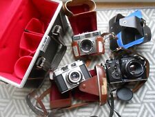 Câmeras colecionáveis vintage, 1x Zenit 12XP, 1xPaxette marrom, 1x Zeiss Ikon Conti comprar usado  Enviando para Brazil