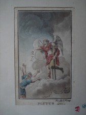 PLUTUS - GRAVURE MYTHOLOGIQUE du TABLEAU DE LA FABLE par SYLVAIN MARECHAL- 1787 comprar usado  Enviando para Brazil