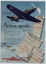 1942 allison aircraft for sale  Bowling Green