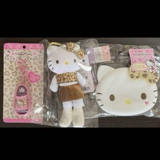 Hello Kitty 2024 Gogo Gal Collection lata 90. zestaw akcesoriów w stylu lamparta na sprzedaż  Wysyłka do Poland