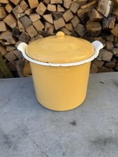 Vintage yellow enamel for sale  EMSWORTH