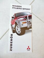 Mitsubishi Pajero Sport Accessori 1999 Brochure Catalogo Commerciale Vendite comprar usado  Enviando para Brazil