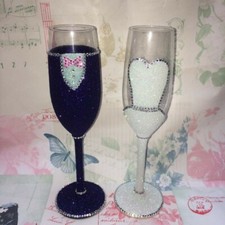 Flûtes champagne paillettes d'occasion  Expédié en France