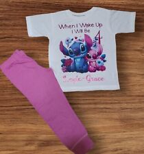 Personalised stitch pyjamas for sale  STOCKPORT