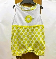 Orchestra bébé combishort blanc sans manches ronds jaune bébé 6 mois comprar usado  Enviando para Brazil