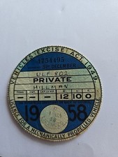 Tax disc genuine for sale  DUDLEY