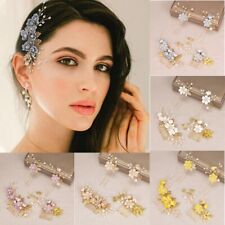 4 pçs/conjunto feito à mão flores de fadas pente de cabelo alfinetes de cabelo strass roupa de noiva comprar usado  Enviando para Brazil