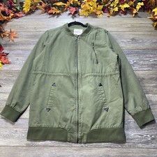 Abrigo utilitario militar verde militar talla grande forrado para mujer segunda mano  Embacar hacia Mexico