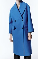 RZADKI ZARA TUNDRA NIEBIESKI WEŁNIANY DWUPIERSIOWY PŁASZCZ OVERSIZE ROZMIAR SMALL S NOWY na sprzedaż RZADKI ZARA TUNDRA NIEBIESKI WEŁNIANY DWUPIERSIOWY PŁASZCZ OVERSIZE ROZMIAR SMALL S NOWY na sprzedaż  PL