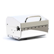 Grelha a gás Camco Kuuma Stow N Go 125 aço inoxidável com suporte de pedestal (para peças) comprar usado  Enviando para Brazil