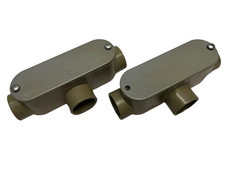 (Pacote com 2) Cantex 5133564 Tipo T 3/4" Caixa de Junção Elétrica com Tampa, 3 Vias comprar usado  Enviando para Brazil