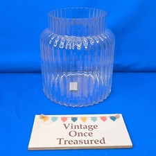Large clear ribbed for sale  PULBOROUGH