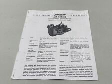 Vtg tillotson carburetor for sale  Boulder Junction