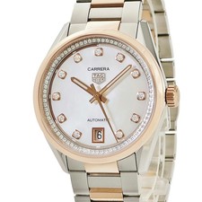 Usado, Relógio usado prata TAG HEUER Carrera calibre 7 data WBN2351.BD0000 #81011 comprar usado  Enviando para Brazil