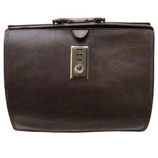BOLSA MÉDICA DE COURO VINTAGE - 1940 Advogado Advogado Dentista Laptop Médico Antiga comprar usado  Enviando para Brazil