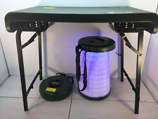 Conjunto de mesa e banquetas de acampamento dobráveis VILLEY pernas de mesa de alumínio ajustáveis, usado comprar usado  Enviando para Brazil