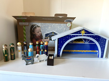Nativity set wooden for sale  KETTERING