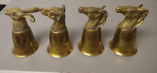 Conjunto antigo de 4 copos de estribo cabeça de animal cachorro coelho cavalo x2 utensílios de bar equestres comprar usado  Enviando para Brazil