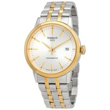 Relógio masculino Tissot Classic Dream automático mostrador prateado dois tons comprar usado  Enviando para Brazil