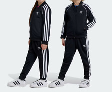 Usado, Traje completo Adidas Originals SST Junior infantil com zíper preto 2-8 anos comprar usado  Enviando para Brazil