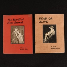 1921 2Vols Programmes for Two Lost American Silent Western Films Dead or Aliv... comprar usado  Enviando para Brazil
