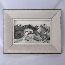 Tableau chalet montagne d'occasion  Vif