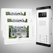 7" LCD Video Gegensprech Türsprechanlage Nachtsichtkamera für 3 Familien comprar usado  Enviando para Brazil