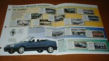 1946-99 HISTÓRIA DO FOLHETO RENAULT FOTO LINHA DO TEMPO 4CV-CLIO FUEGO ALPINE, usado comprar usado  Enviando para Brazil