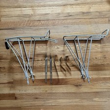 Vintage Jim Blackburn Suporte de Bicicleta Frontal e Traseiro em Prata Feito nos EUA Alforje de Liga, usado comprar usado  Enviando para Brazil