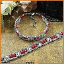 Bracciale tibetano rosso usato  Italia