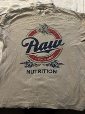Camisa grande Raw Nutrition OG agotada suplementos Cbum Bumstead segunda mano  Embacar hacia Mexico