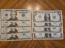Notas de reserva Fed numeradas consecutivas não circuladas/quase não circuladas -FV $84  comprar usado  Enviando para Brazil