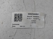 Vauxhall corsa ecu for sale  SKELMERSDALE