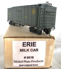 Latão HO. ERIE Milk Car por produtos de placa de níquel. Pintura personalizada. Road No. 6618. comprar usado  Enviando para Brazil