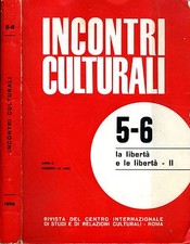 Incontri culturali. rivista usato  Italia