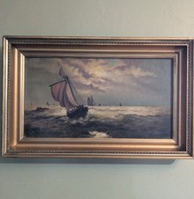 Moody oil painting for sale  Troy