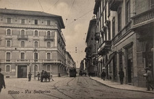 Cartolina milano via usato  Azzate