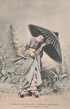 Cpa japonisante promenade d'occasion  Nice-