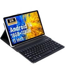 Tablet 2K 11 polegadas 18 Gb Ram com teclado Android 14 2000x1200 2 em 1 cinza comprar usado  Enviando para Brazil