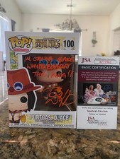 Gás de porta de uma peça. Funko pop assinado por Travis Willingham JSA D. Ace #100 certificado de autenticidade  comprar usado  Enviando para Brazil